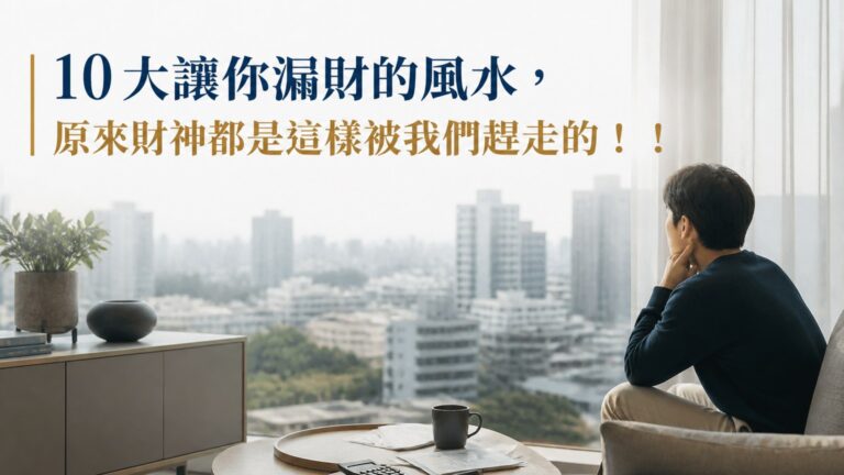10 大讓你漏財的風水，原來財神都是這樣被我們趕走的！！