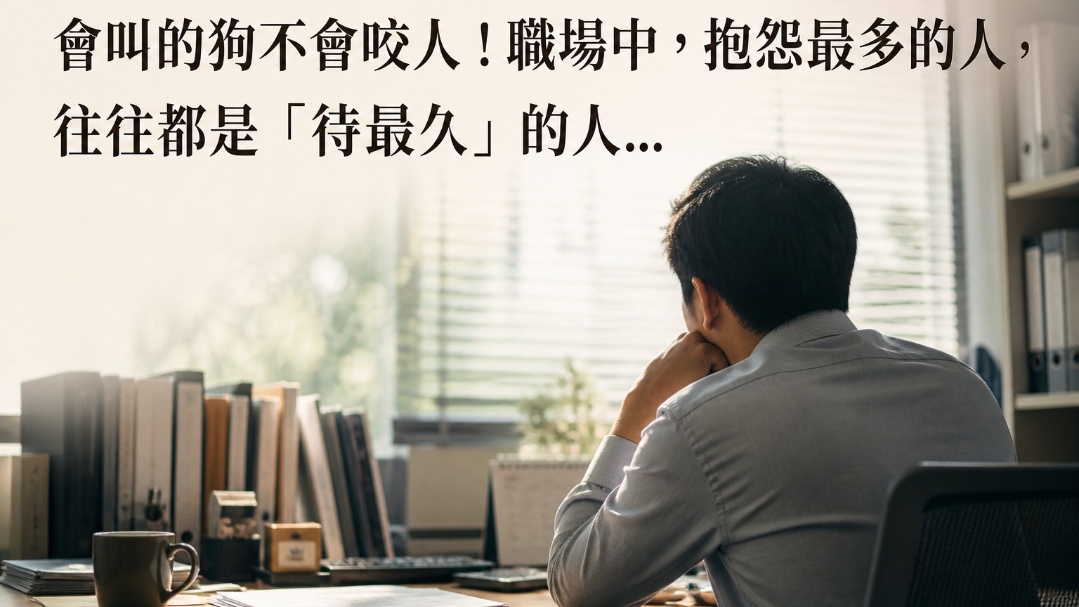 會叫的狗不會咬人！職場中，抱怨最多的人，往往都是「待最久」的人…