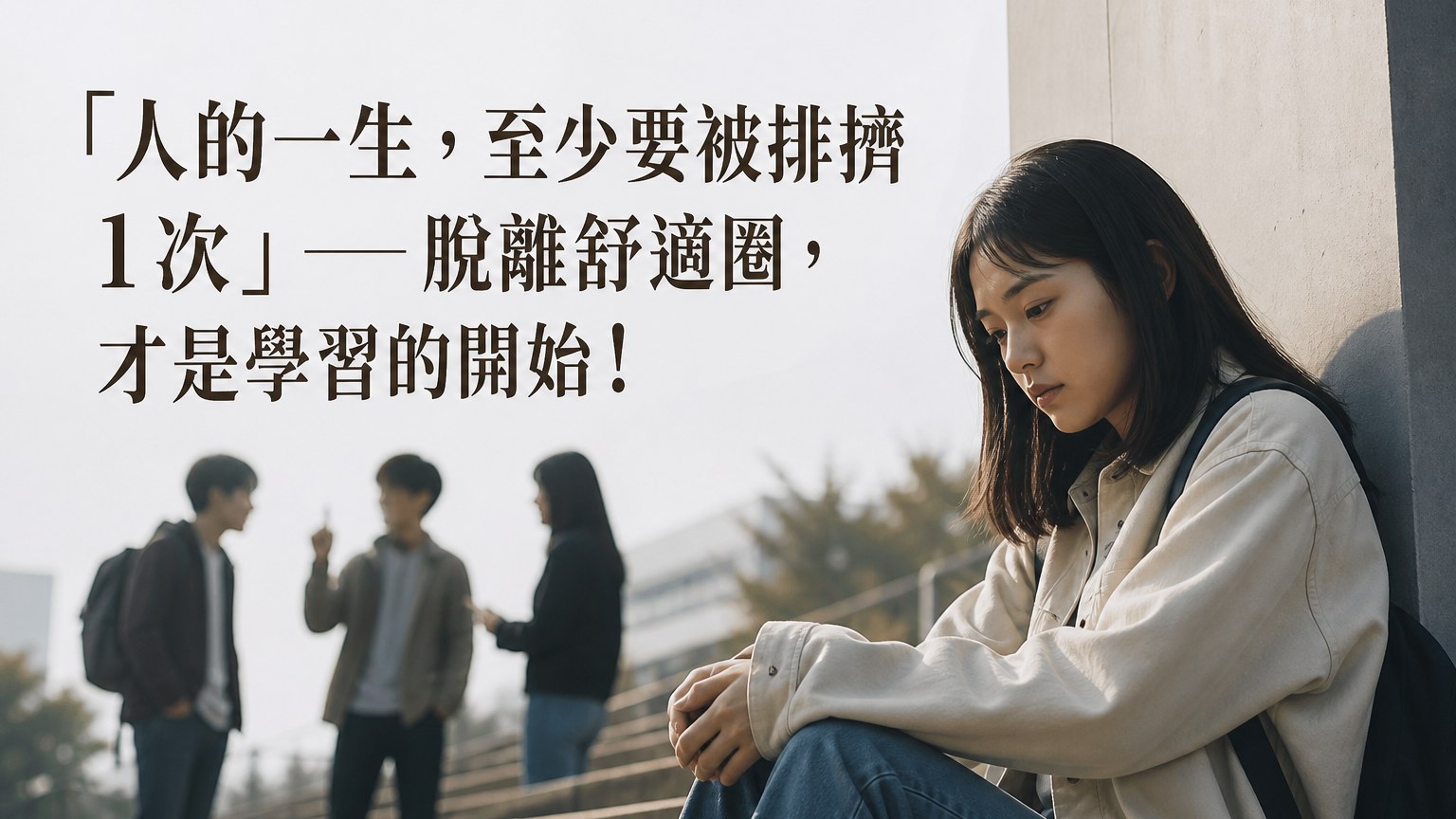 「人的一生，至少要被排擠 1次」──脫離舒適圈，才是學習的開始！