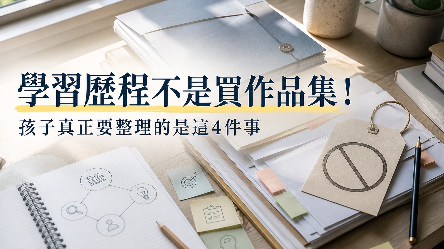 學習歷程不是買作品集！孩子真正要整理的是這4件事