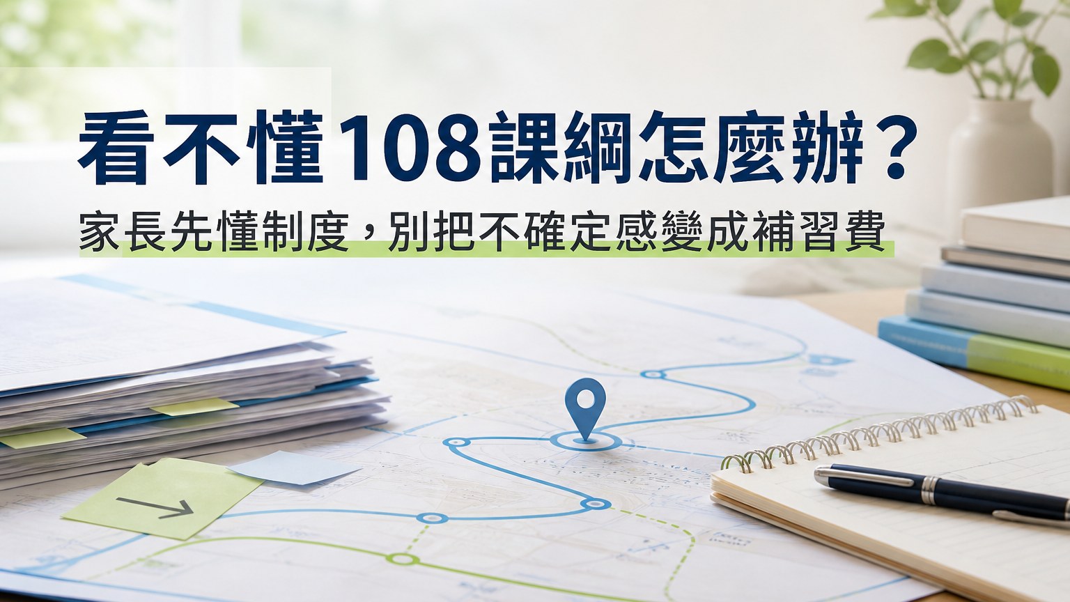 看不懂108課綱怎麼辦？家長先懂制度，別把不確定感變成補習費