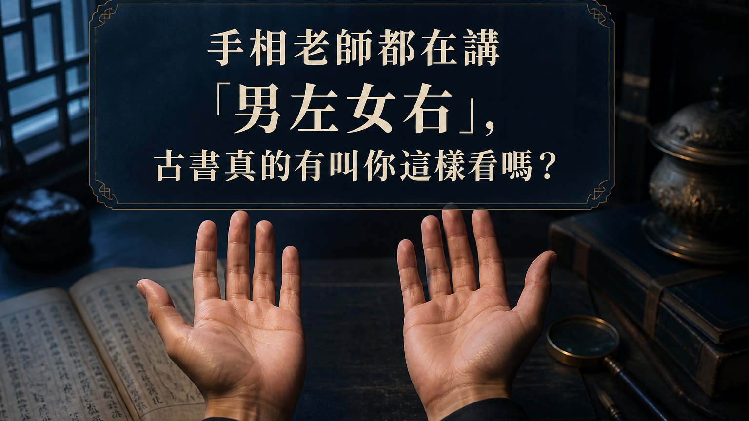 手相老師都在講「男左女右」，古書真的有叫你這樣看嗎？
