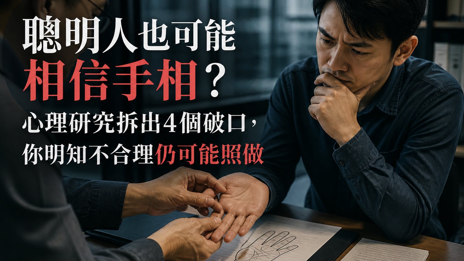 聰明人也可能相信手相？心理研究拆出4個破口，你明知不合理仍可能照做