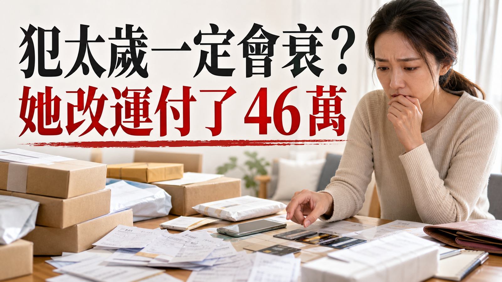 犯太歲一定會衰？她為了改運付了 46 萬元，23 次付款後還是不敢停手