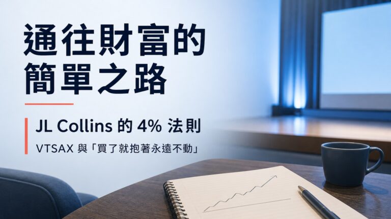 通往財富的簡單之路：JL Collins 的 4%法則、VTSAX 與「買了就抱著永遠不動」