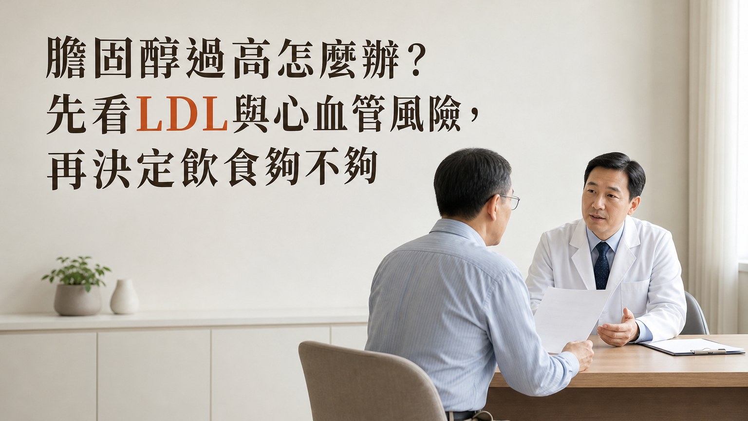 膽固醇過高怎麼辦？先看LDL與心血管風險，再決定飲食夠不夠