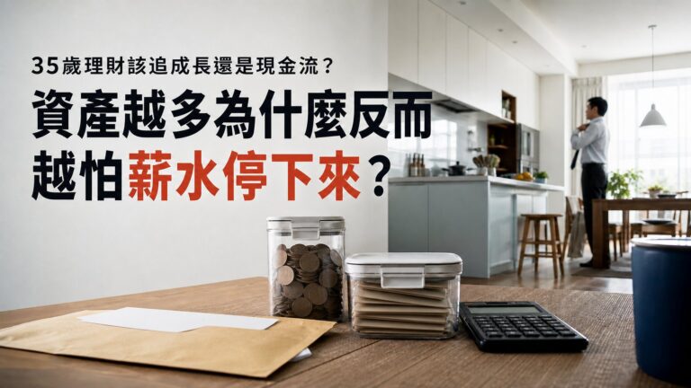 35歲理財該追成長還是現金流？資產越多為什麼反而越怕薪水停下來？