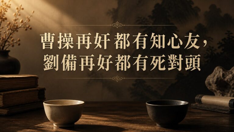 曹操再奸都有知心友，劉備再好都有死對頭…16 句經典語錄，看一看，想通了，茅塞頓開！