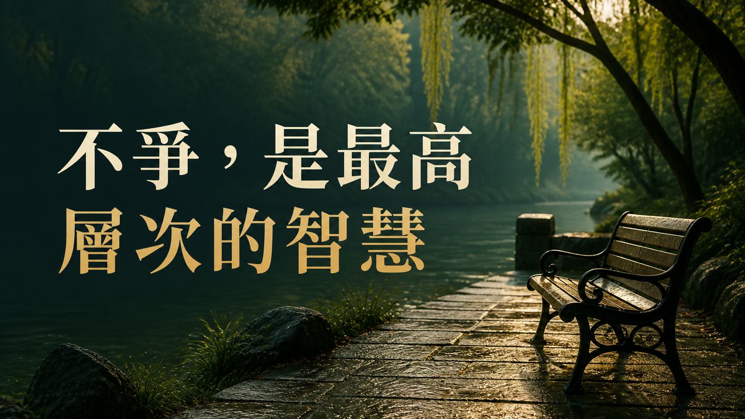 不爭，是最高層次的智慧！沉的住氣，得一片天(太精闢了)