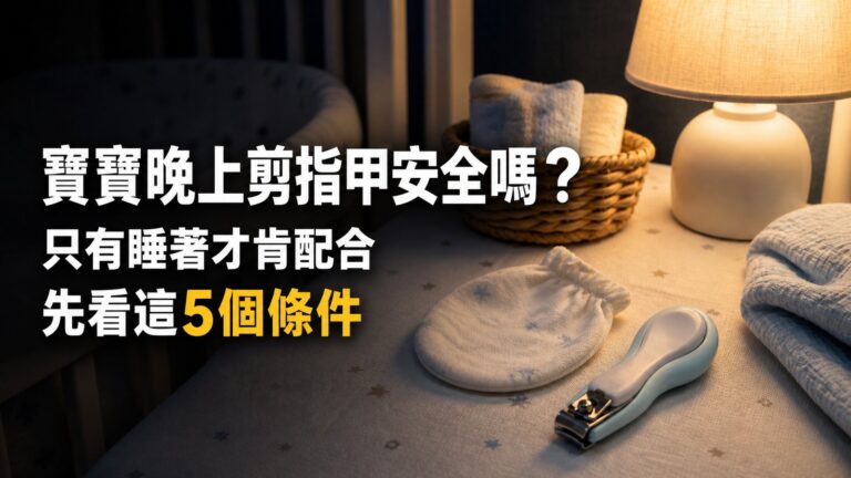 寶寶晚上剪指甲安全嗎？只有睡著才肯配合，先看這5個條件