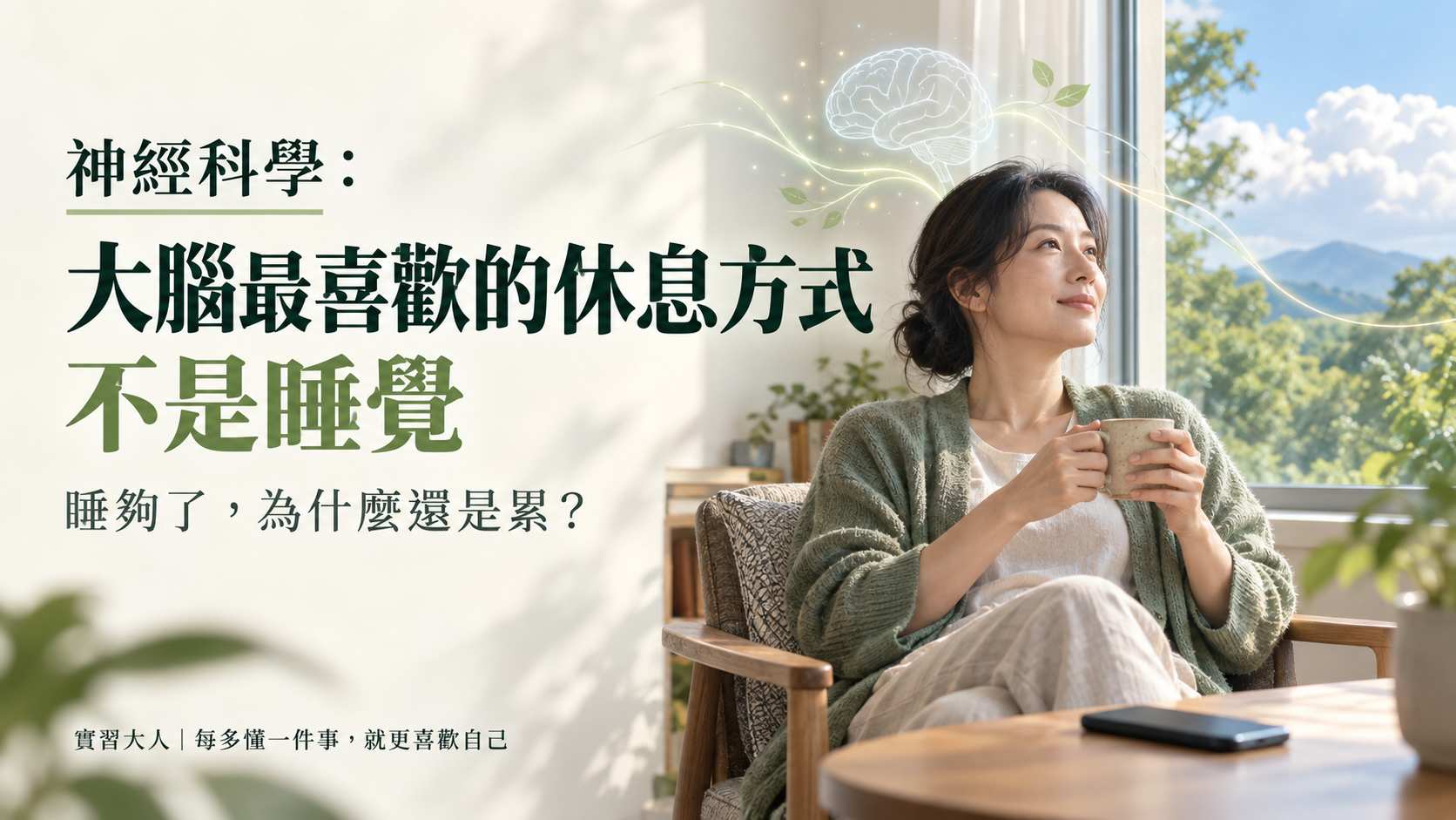 神經科學：大腦最喜歡的休息方式不是睡覺