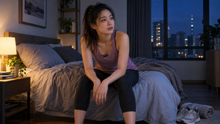 晚上運動後睡不著：明明累到腿軟，為什麼躺下後腦子還停不下來？