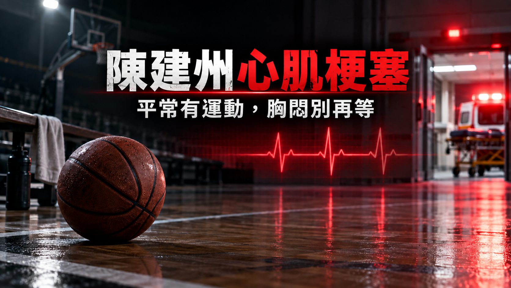 陳建州（黑人）心肌梗塞開刀！平常有運動，胸悶、冒冷汗為何不能等？