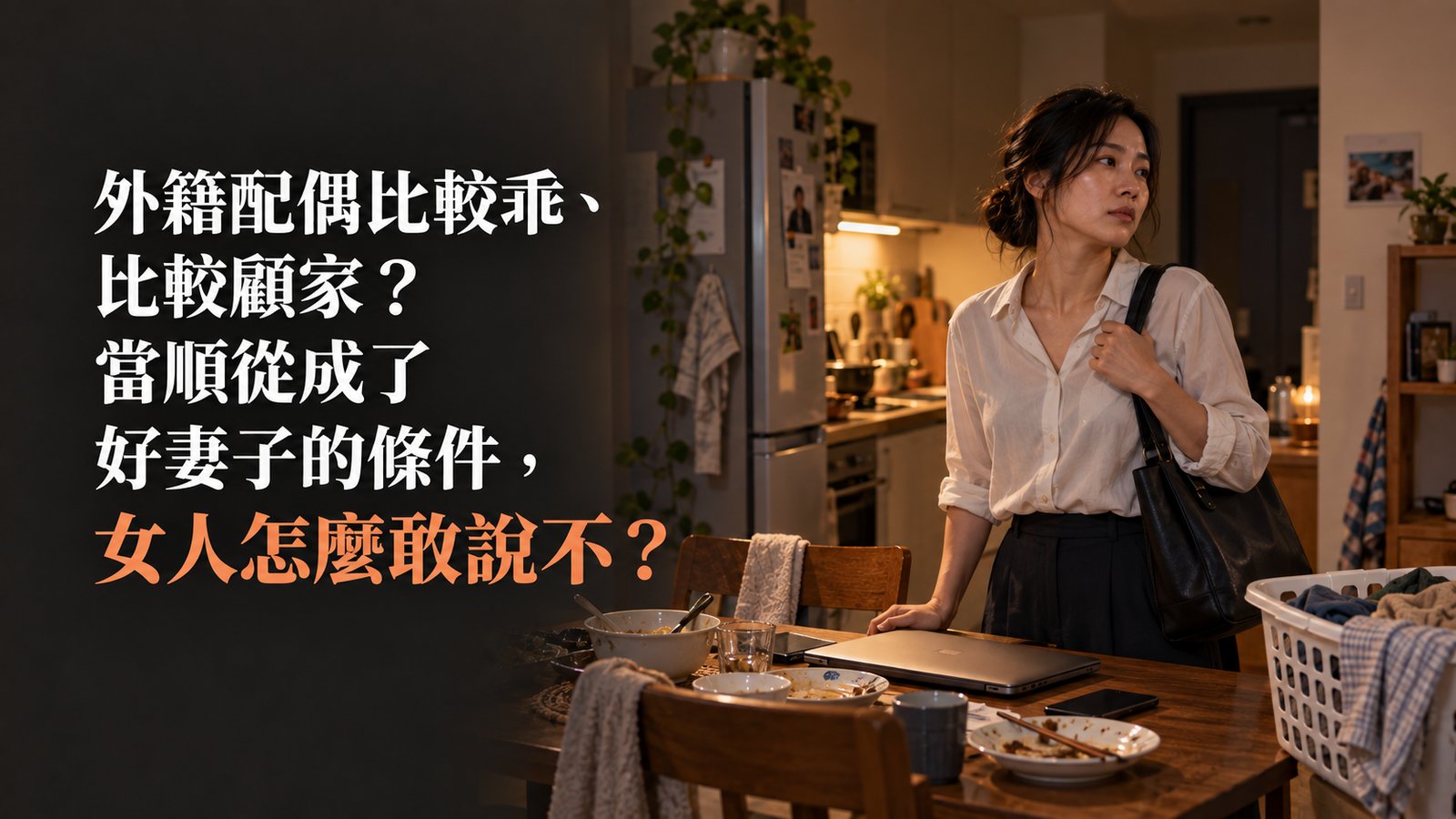 外籍配偶比較乖、比較顧家？當順從成了好妻子的條件，女人怎麼敢說不？