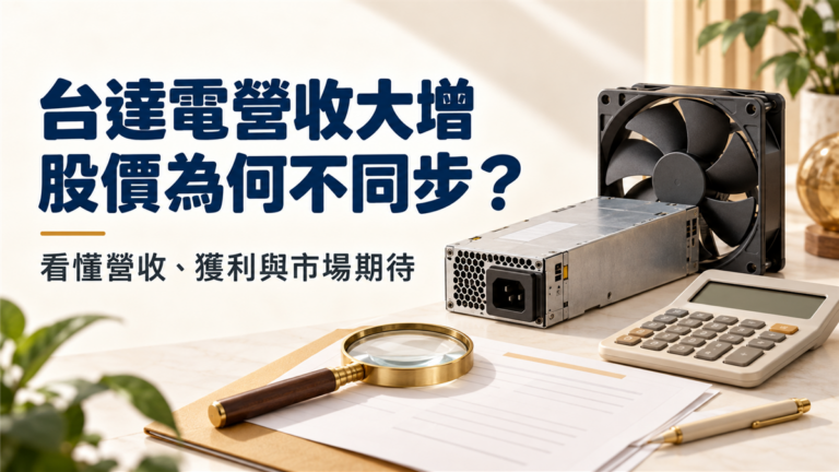 台達電營收大增，股價為何不同步？看懂3個關鍵