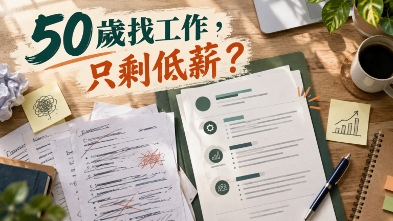 50歲找工作只能做低薪工？履歷投到心累，問題到底卡在哪裡？