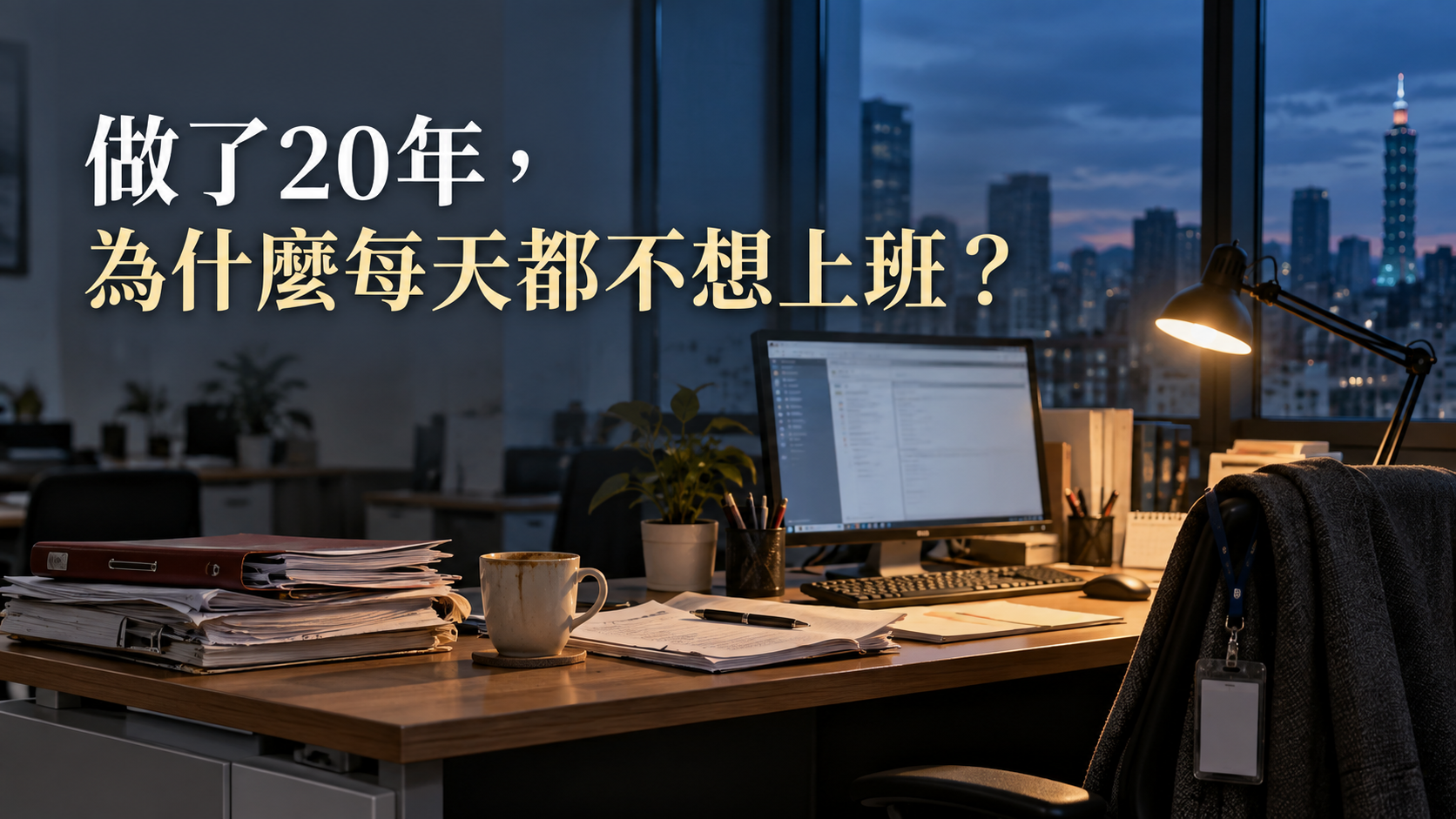 工作20年突然不想上班？每天照常打卡，心裡卻已經先離開了