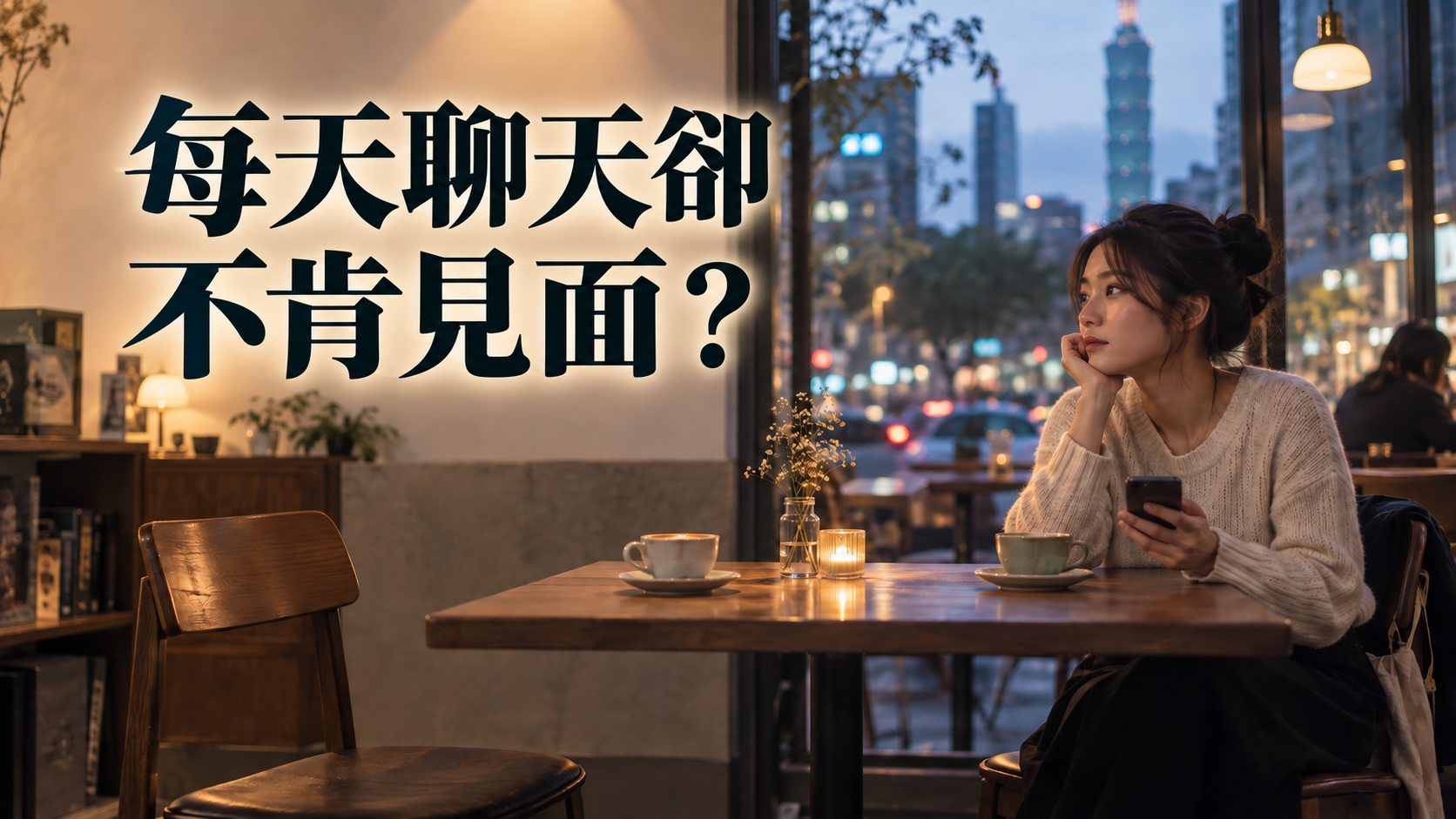每天聊天卻不肯見面？曖昧拖久了，最先消失的不是新鮮感！