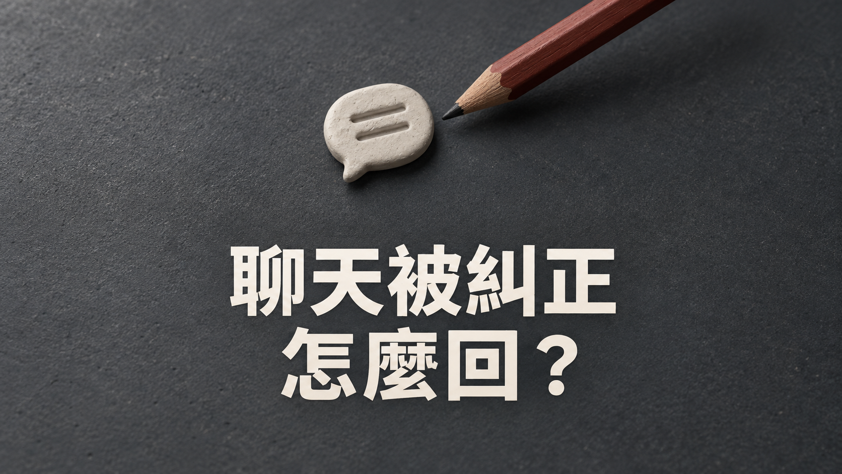 朋友聊天一直糾正我，怎麼辦？他說的明明沒錯，為什麼越聊越不想開口？