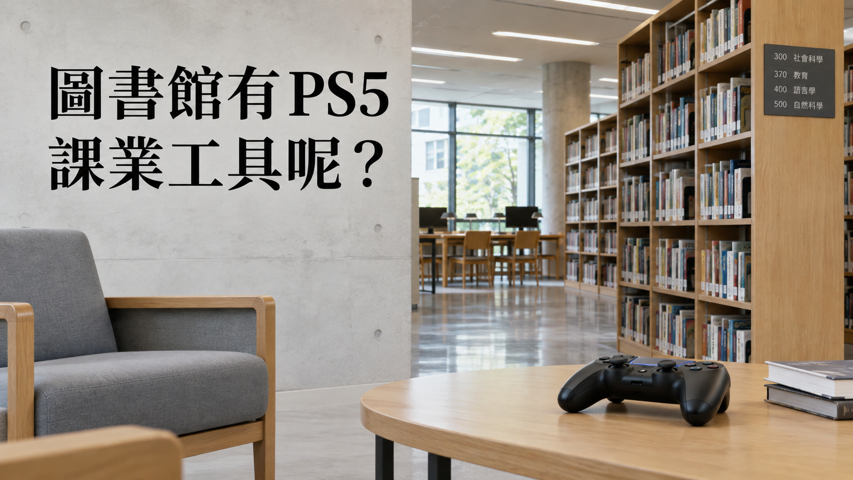 世新圖書館有 PS5，學生卻喊先買 Adobe：學校給的福利，為什麼不一定是學生要的？