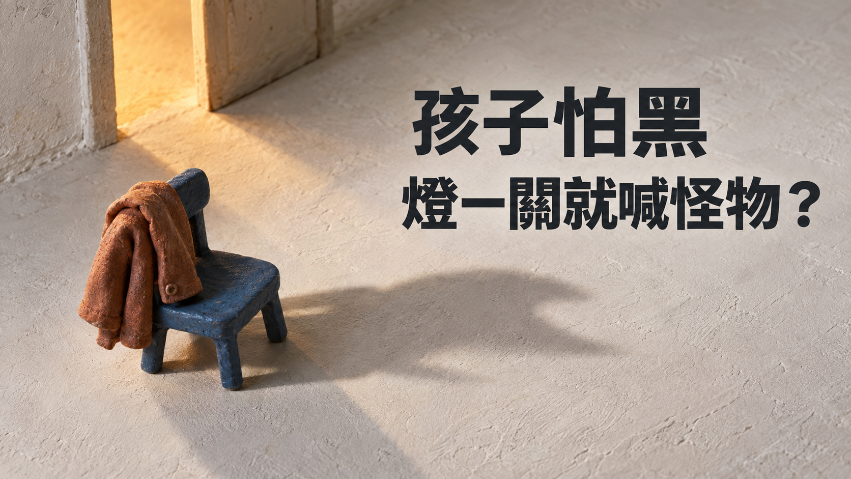 孩子怕黑怎麼辦？燈一關就喊有怪物，爸媽還要陪著找多久？