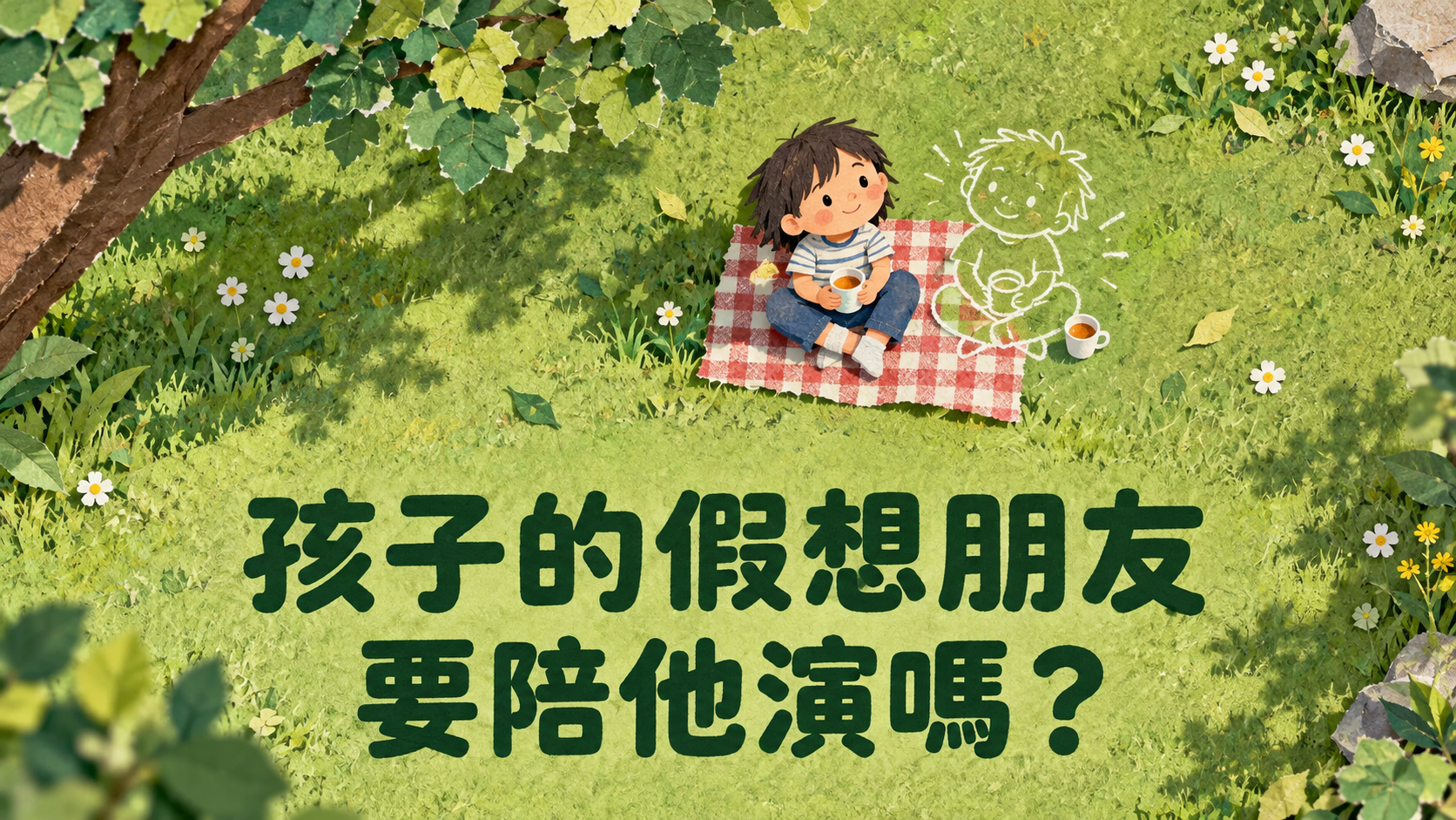 孩子有假想朋友，爸媽要配合嗎？餐桌多留一個位子，就代表他太孤單？