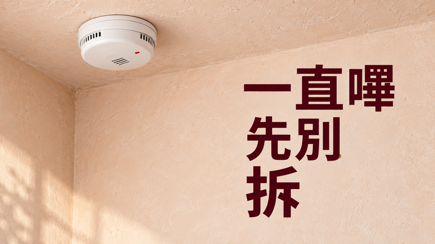 爸媽家住警器一直嗶，先別拆電池：安靜下來，不代表問題已經處理