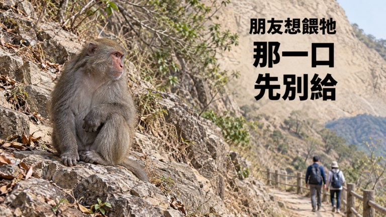 朋友想餵野生動物，怎麼勸？他說「一小口而已」，不幫忙拍照就像掃興？