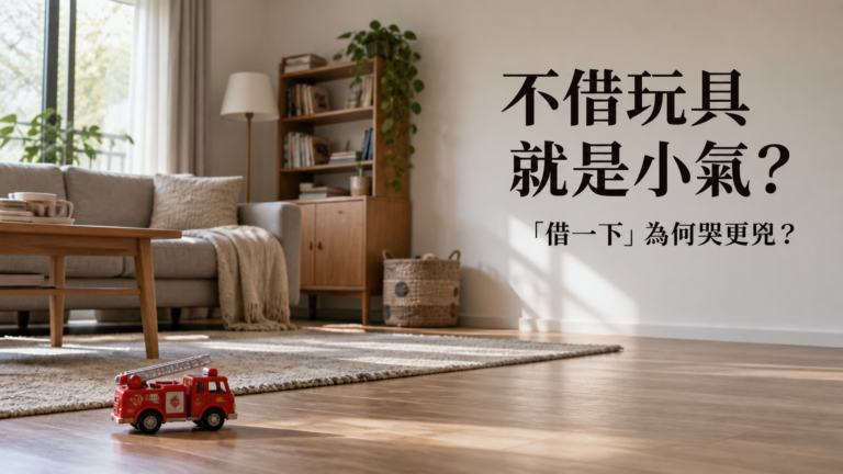 孩子不願分享玩具，就是小氣？一句「借一下又不會怎樣」，為什麼讓他哭得更兇？