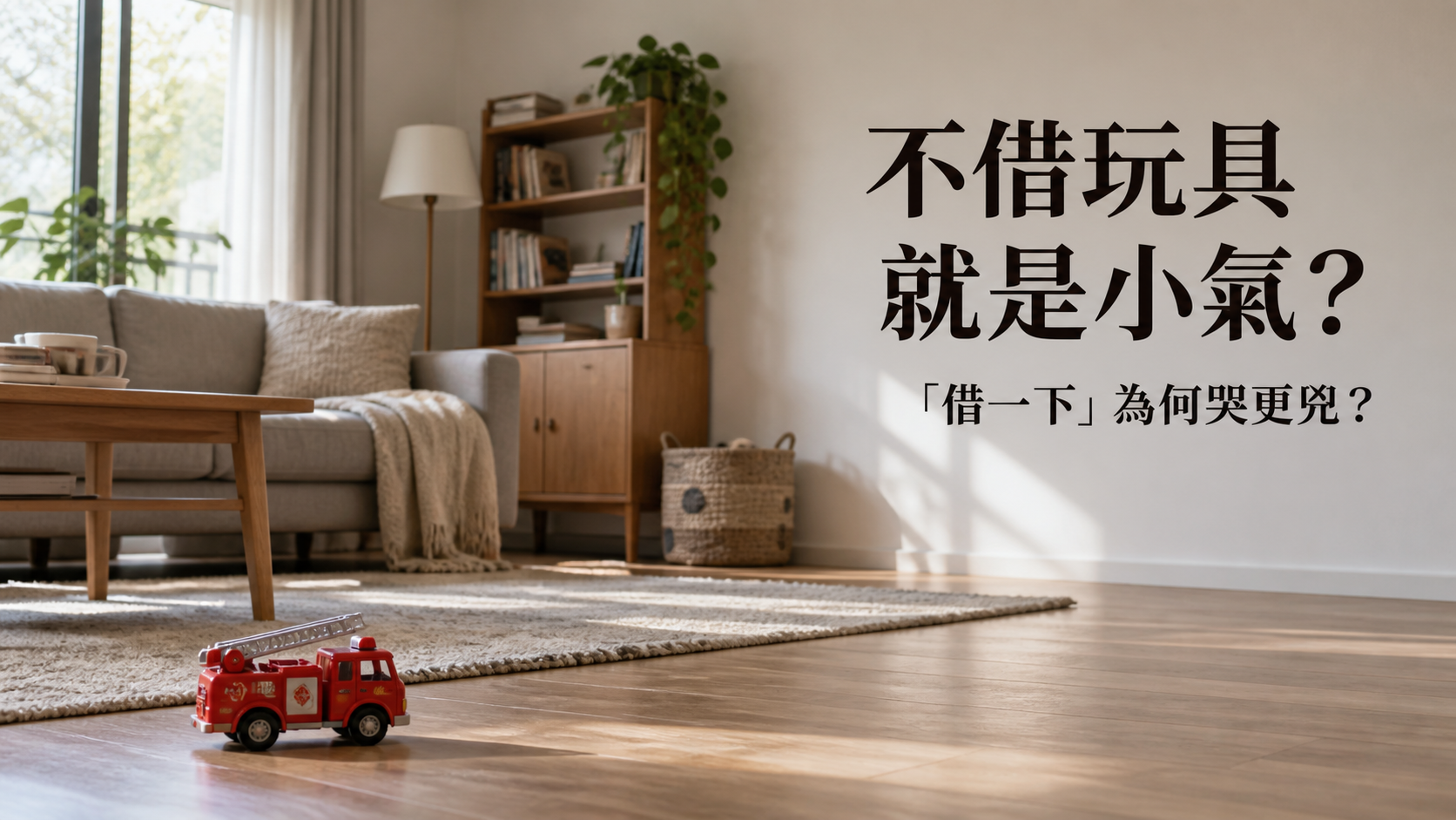 孩子不願分享玩具，就是小氣？一句「借一下又不會怎樣」，為什麼讓他哭得更兇？