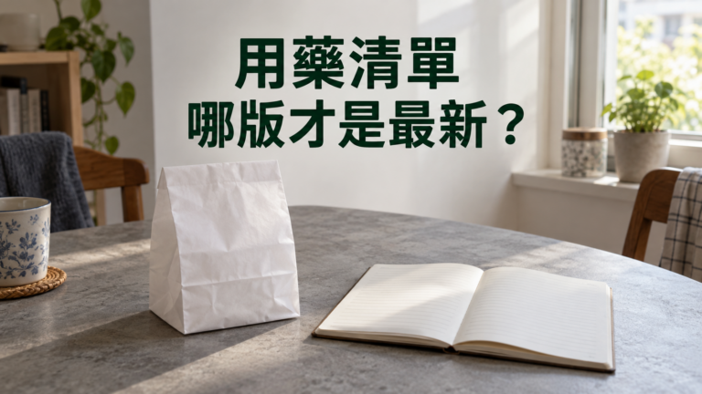 長輩用藥清單怎麼整理？兄妹輪流陪看診，最怕每個人手上都是不同版本