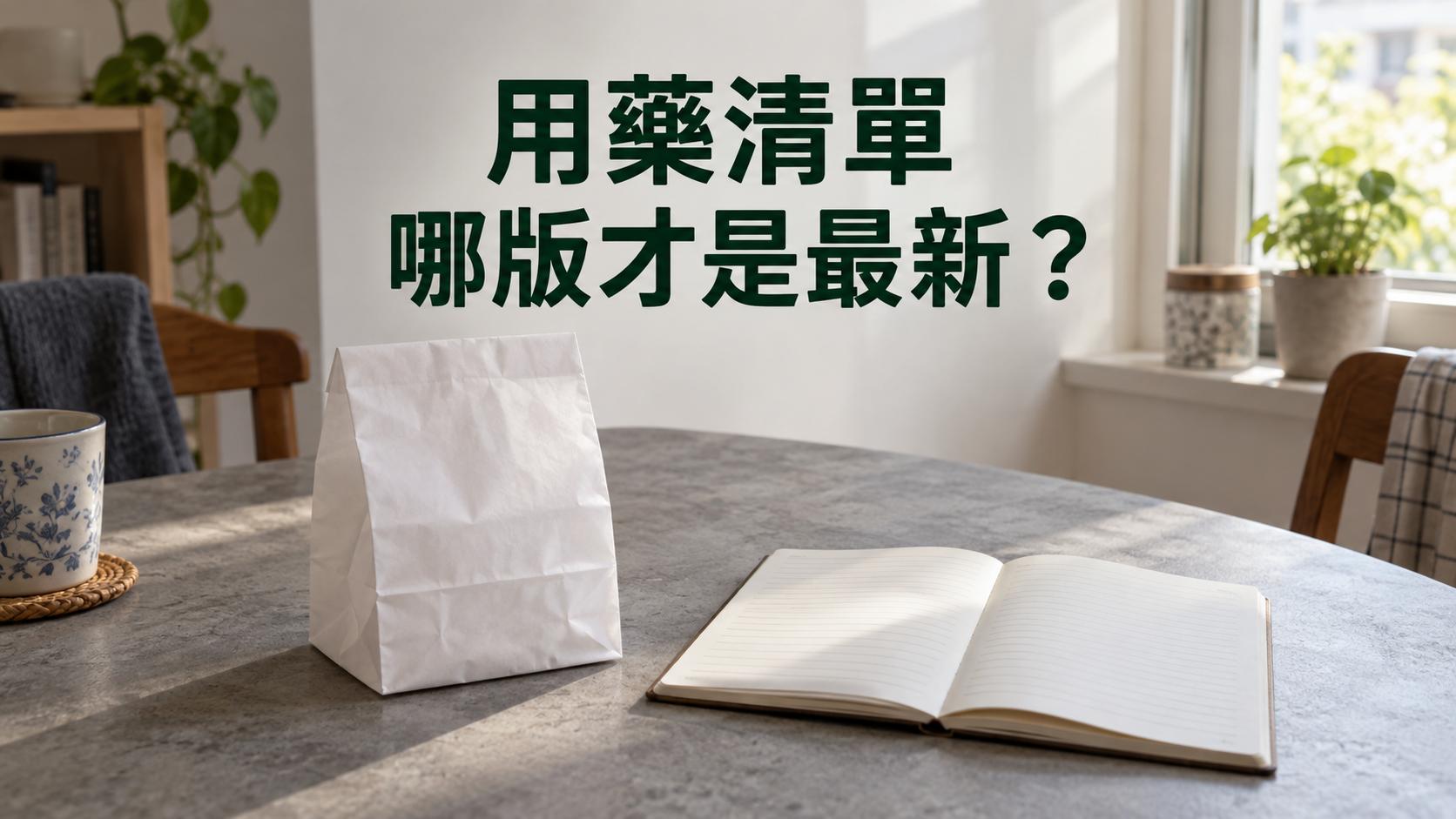 長輩用藥清單怎麼整理？兄妹輪流陪看診，最怕每個人手上都是不同版本