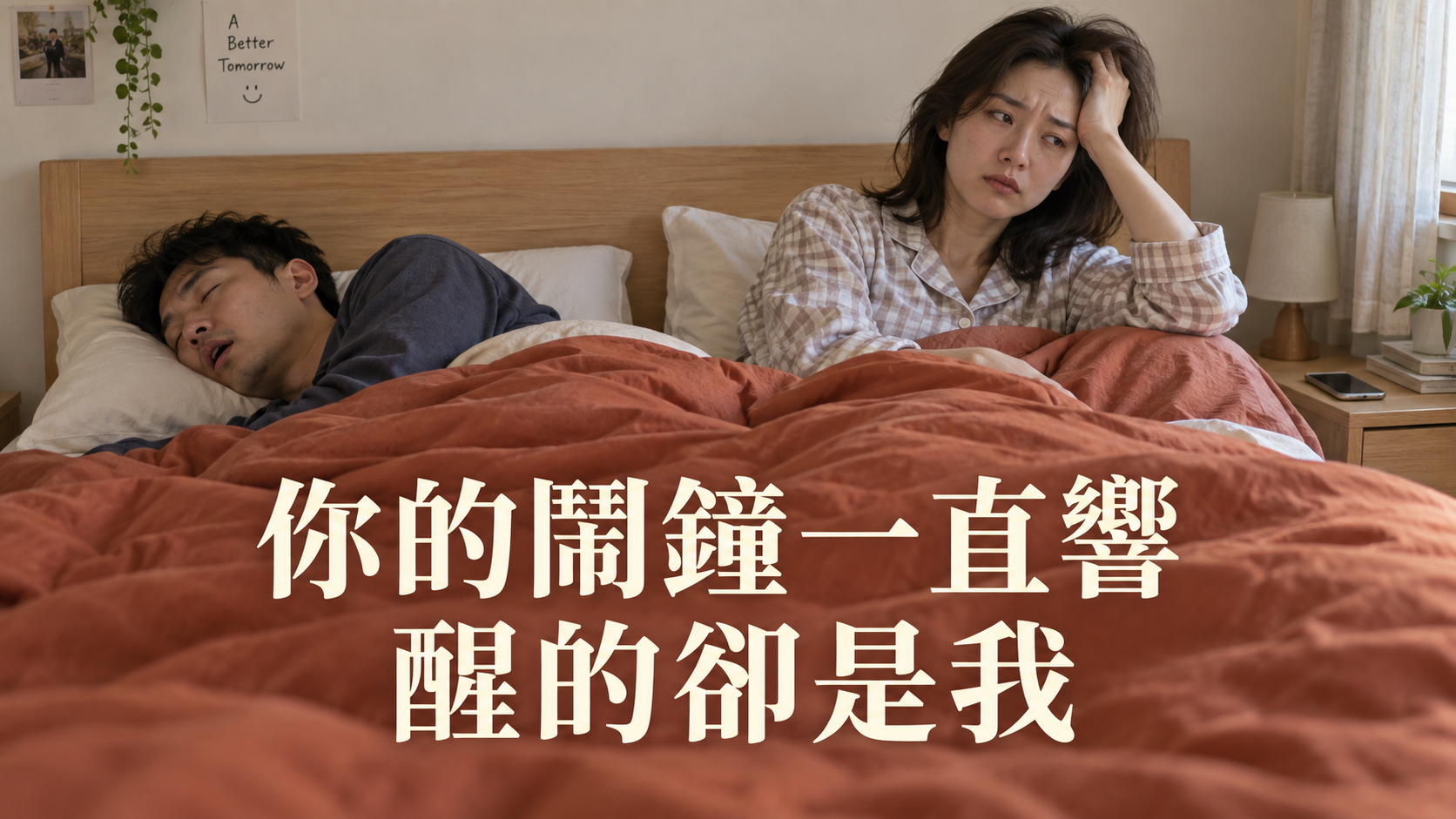 另一半鬧鐘一直響，醒的卻是我：每天早上，為什麼都得替他起床？