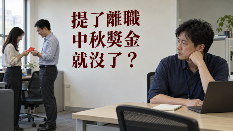 提了離職，中秋獎金就沒了？人還在上班，發錢卻偏偏跳過你