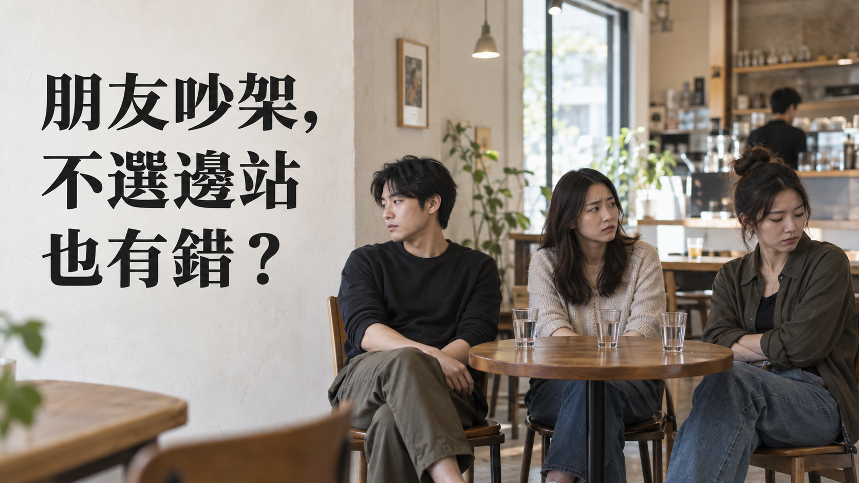 兩個朋友吵架，夾在中間怎麼辦？只是照常吃飯，也算選邊站嗎？