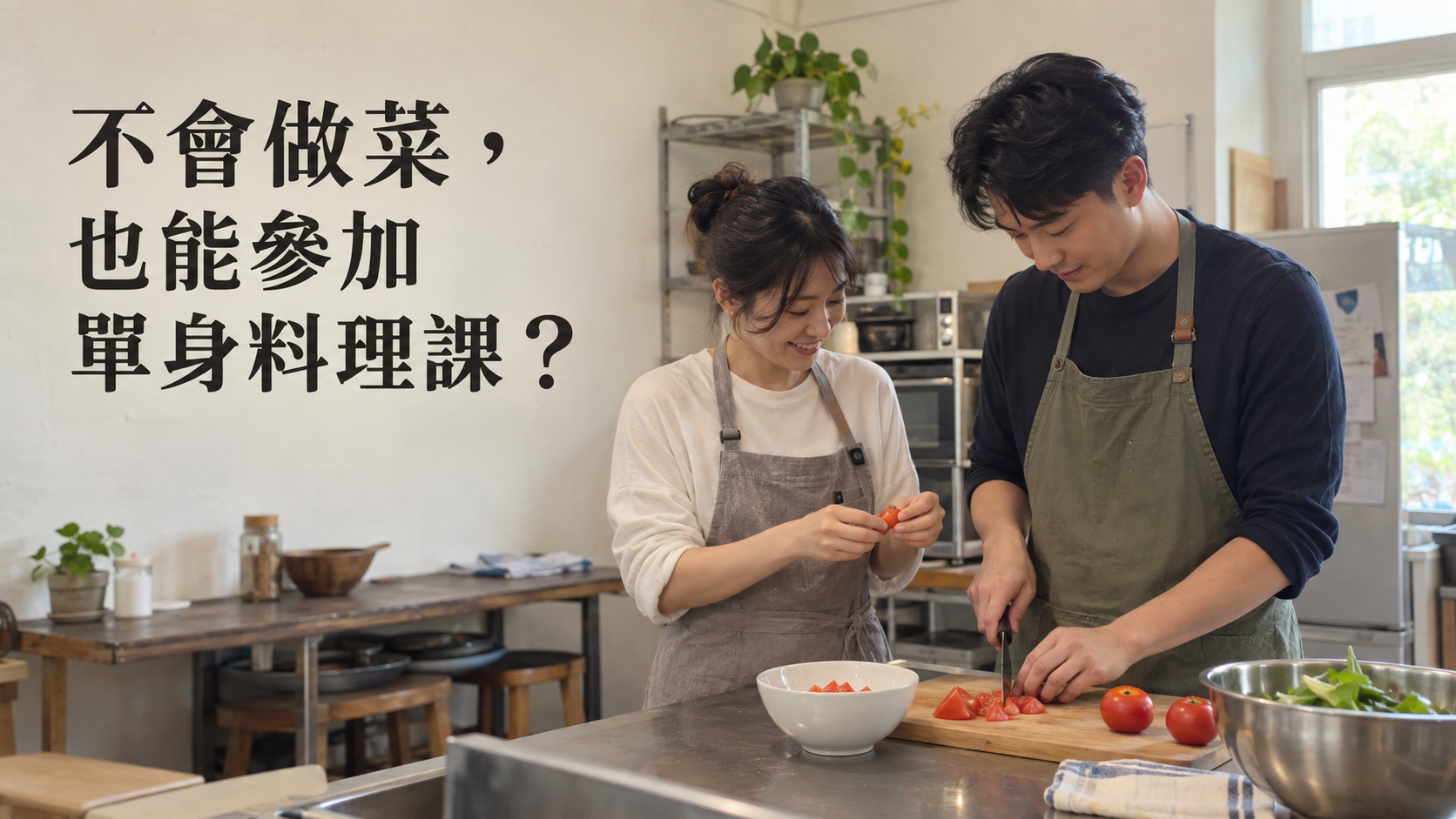 不會做菜，也能參加單身料理課？圍裙穿上了，最怕的卻不是把菜煮壞