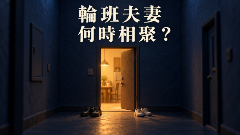夫妻輪班，連一頓飯都湊不到：住在同一個家，怎麼越來越像擦身而過？
