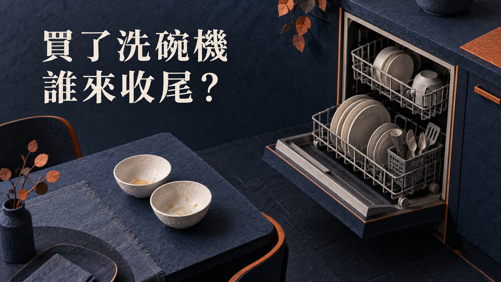買了洗碗機，為什麼還在吵誰洗碗？餐桌空了，工作卻沒有跟著消失