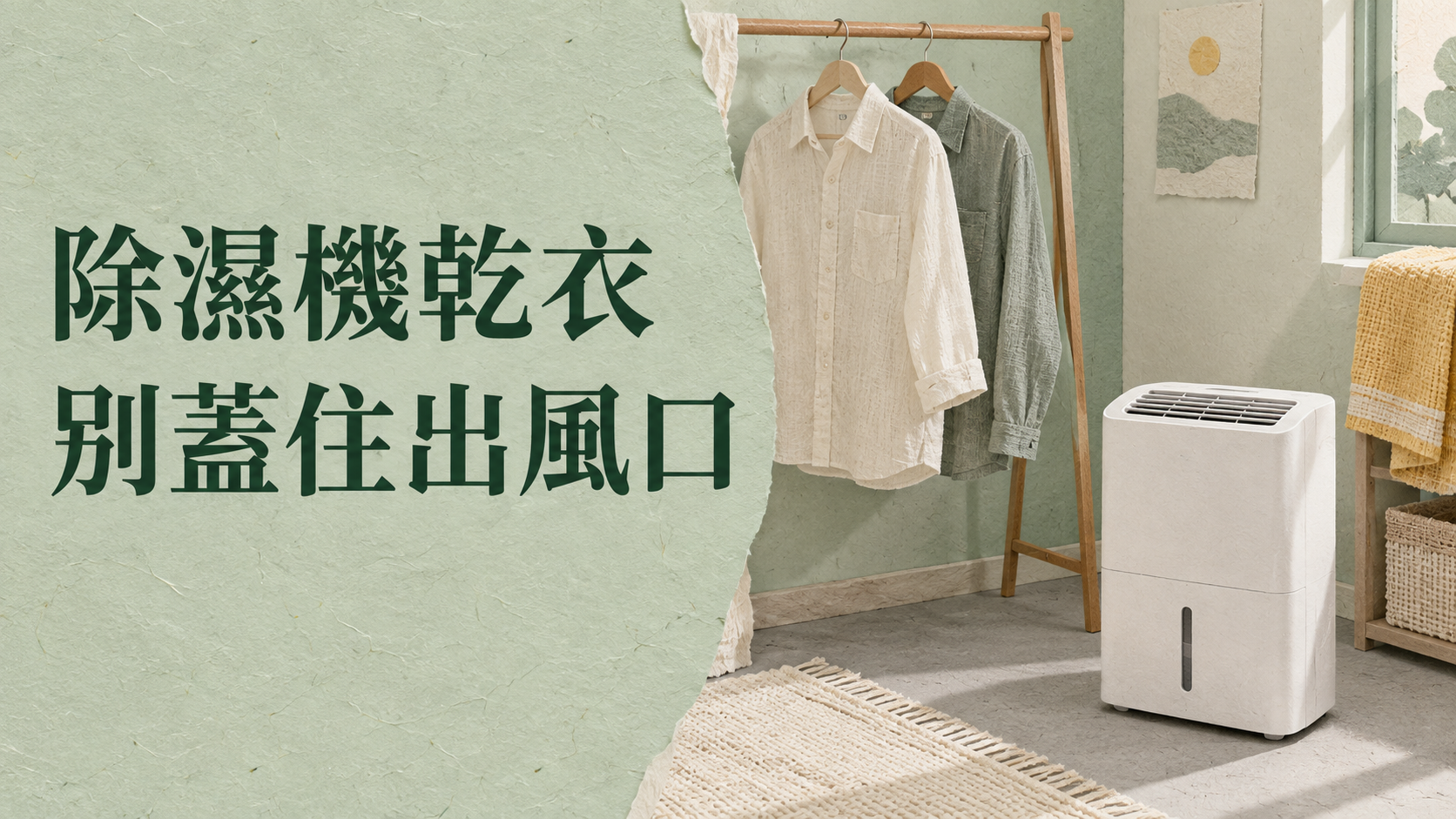 除濕機可以拿來乾衣嗎？不可放在密閉區使用，搞錯可能會自燃造成火災