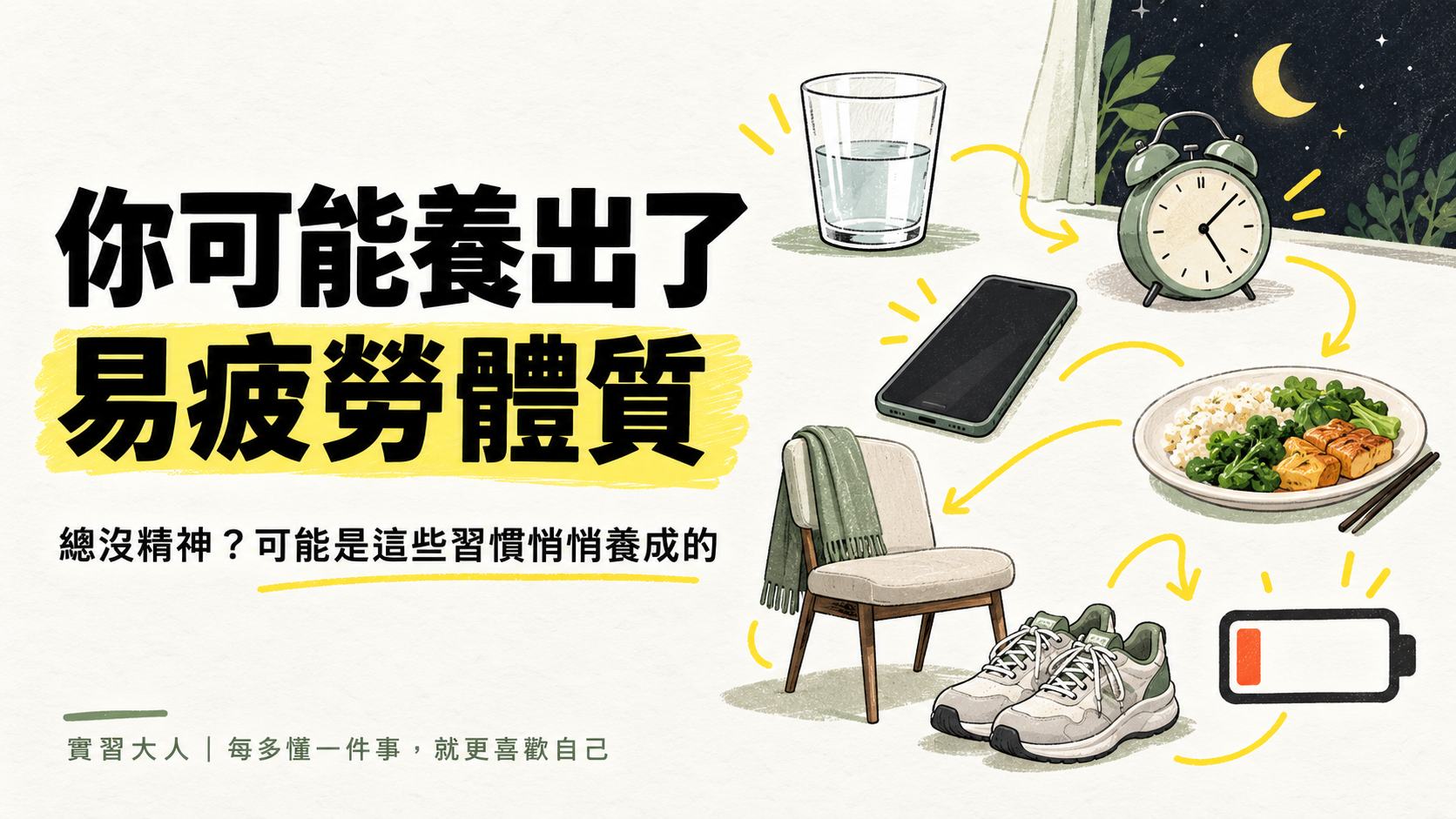 你可能養出了易疲勞體質