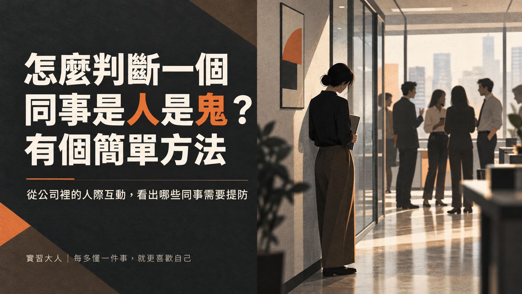 怎麼判斷一個同事是人是鬼？有個簡單方法