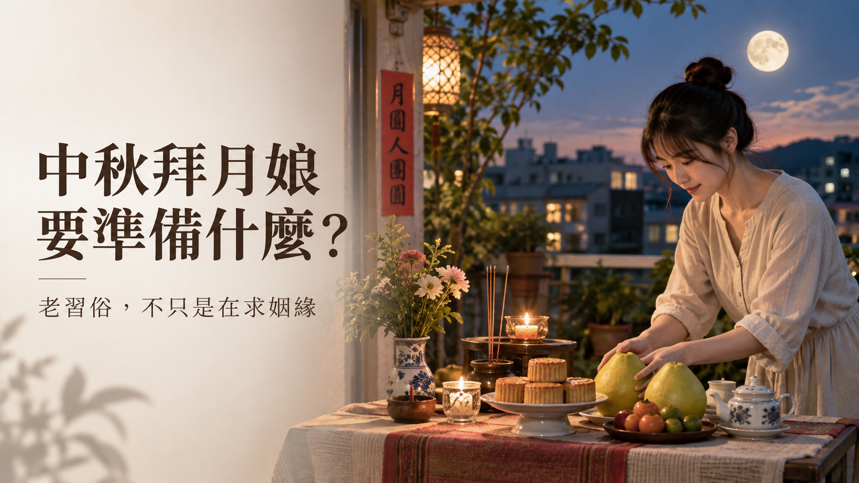 中秋拜月娘要準備什麼？月餅、柚子之外，這個老習俗為何慢慢不見了？