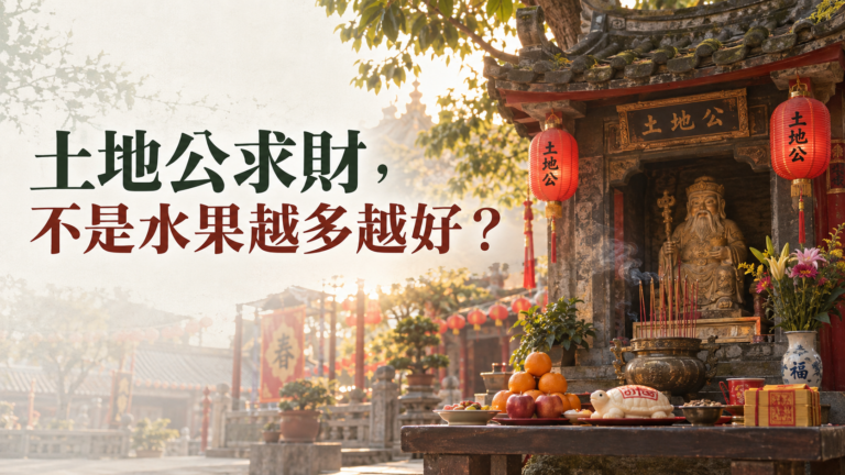 土地公求財，水果擺越多越靈？9月12、13日這場民俗藝術節，大家其實在拜什麼