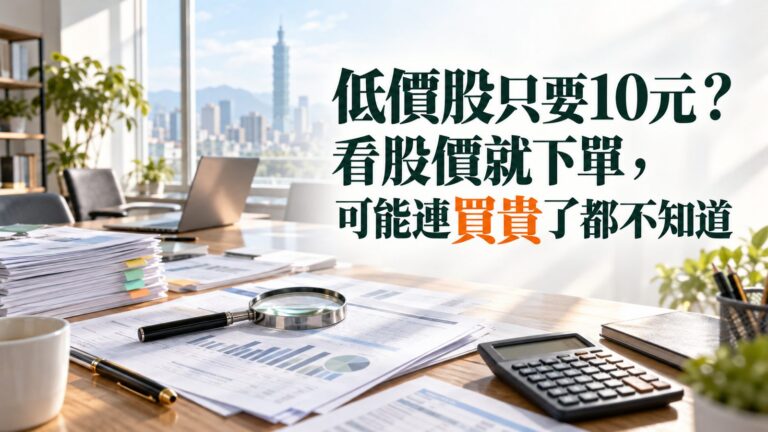 低價股只要10元？看股價就下單，可能連買貴了都不知道