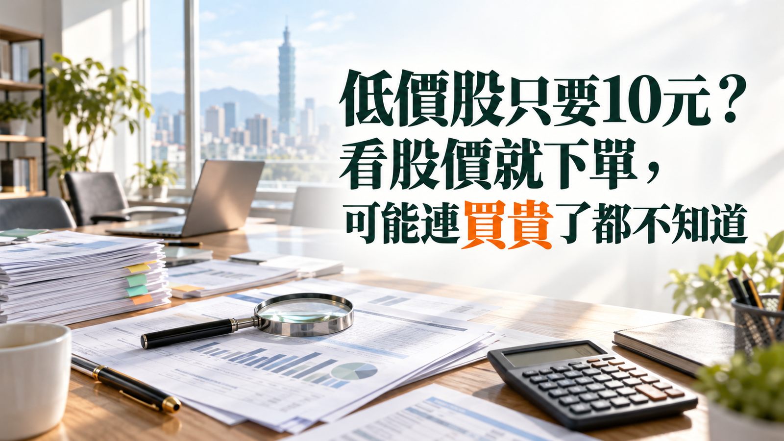 低價股只要10元？看股價就下單，可能連買貴了都不知道