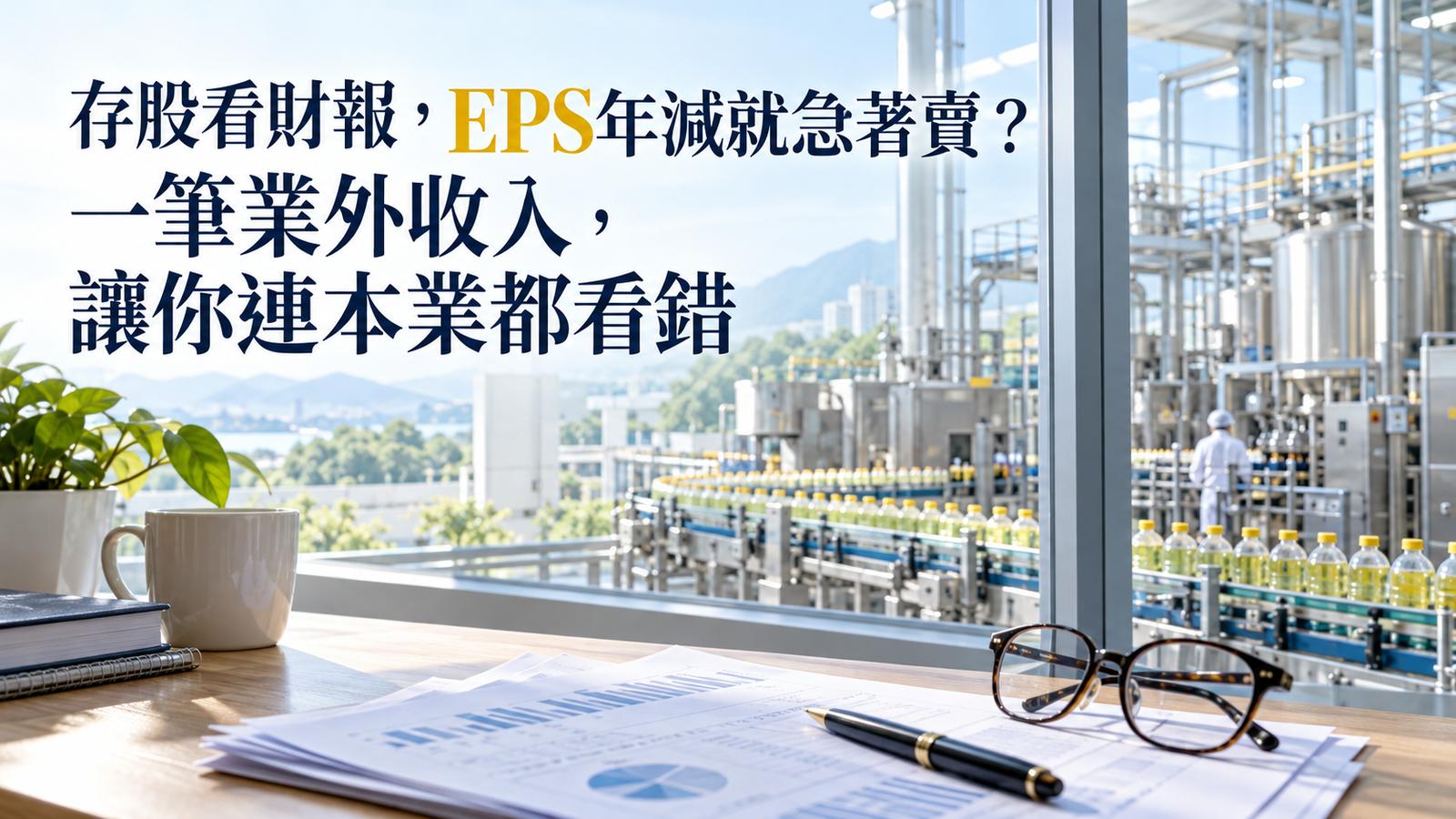 存股看財報，EPS年減就急著賣？一筆業外收入，讓你連本業都看錯