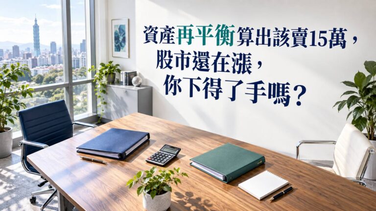 資產再平衡算出該賣15萬，股市還在漲，你下得了手嗎？