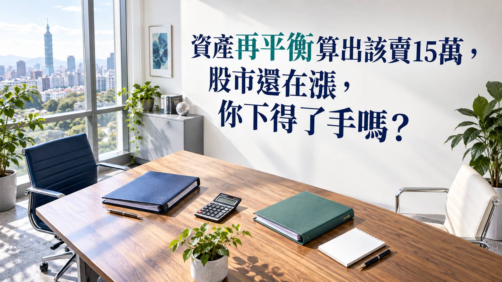 資產再平衡算出該賣15萬，股市還在漲，你下得了手嗎？