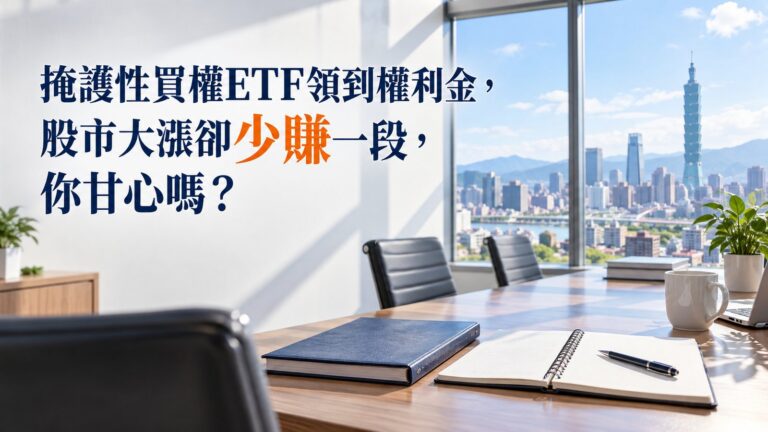 掩護性買權ETF領到權利金，股市大漲卻少賺一段，你甘心嗎？