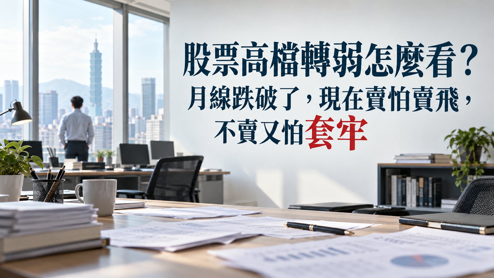 股票高檔轉弱怎麼看？月線跌破了，現在賣怕賣飛，不賣又怕套牢